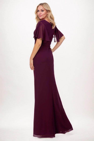 Sheath-Column Maxi Chiffon Mother Dress CM0250 - COCOMELODY