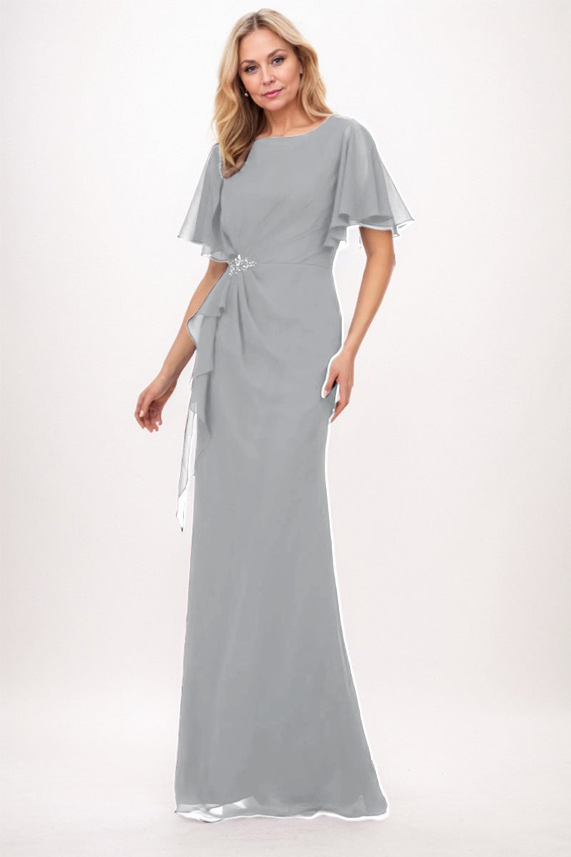 Sheath-Column Maxi Chiffon Mother Dress CM0250