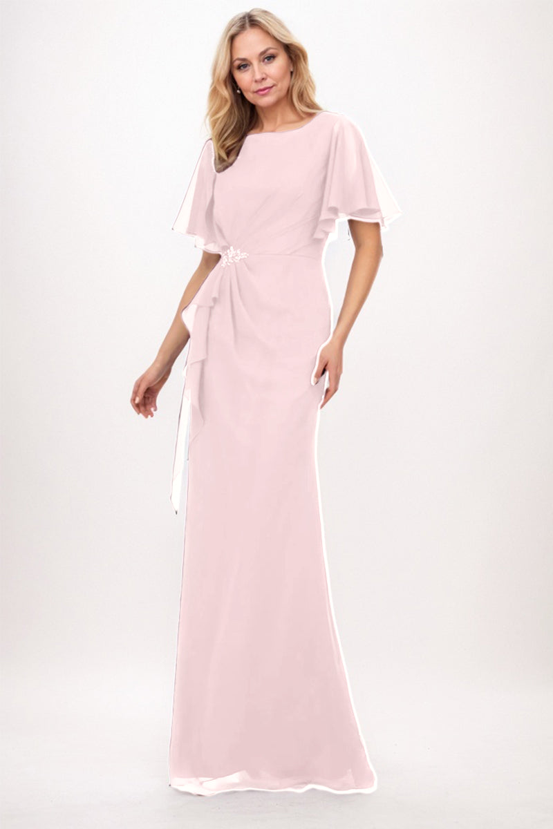 Sheath-Column Maxi Chiffon Mother Dress CM0250