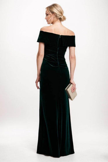 Sheath-Column Maxi Velvet Mother Of The Bride Dress CM0271 - COCOMELODY