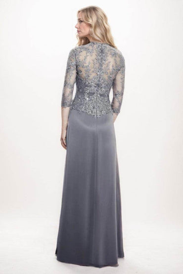 A-Line Maxi Chiffon Mother Of The Bride Dress CM0274 - COCOMELODY