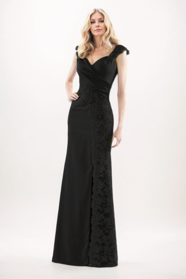 Sheath-Column Maxi Chiffon Mother Of The Bride Dress CM0275