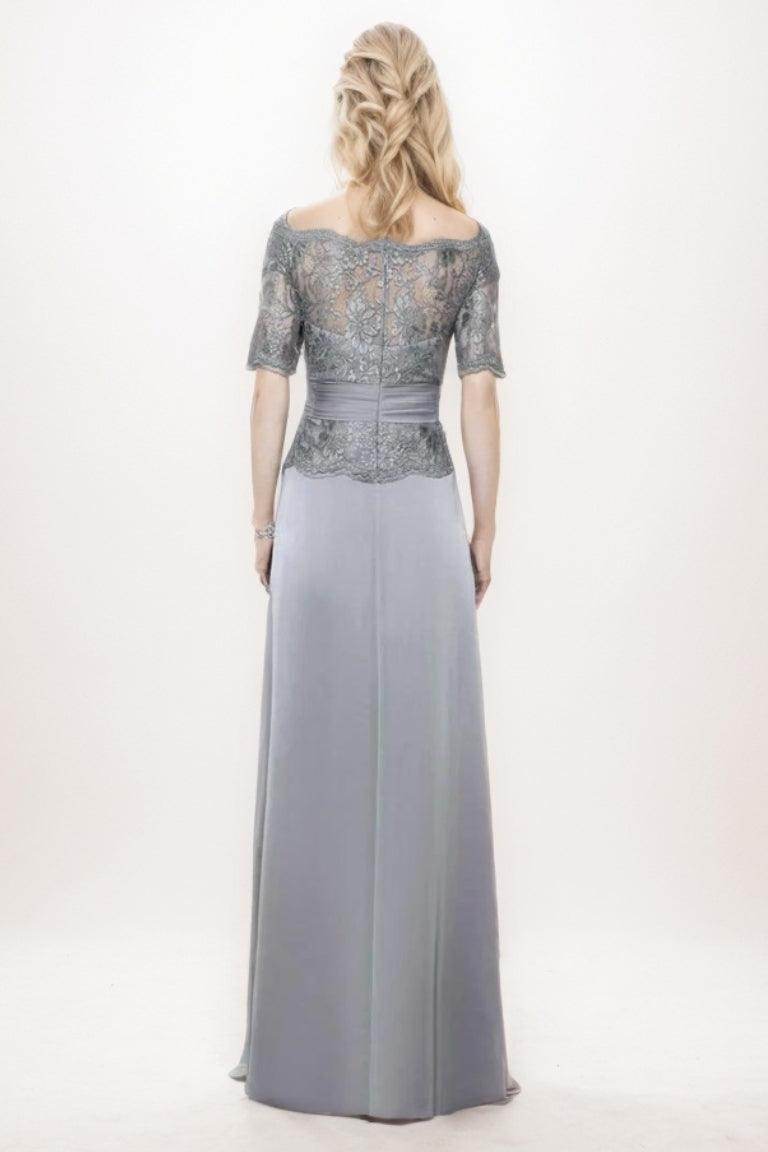 A-Line Maxi Chiffon Mother Of The Bride Dress CM0276 - COCOMELODY