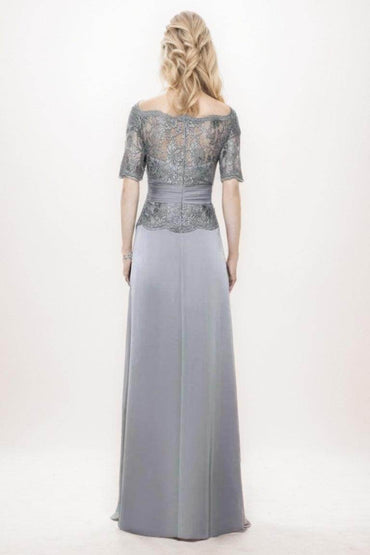 A-Line Maxi Chiffon Mother Of The Bride Dress CM0276 - COCOMELODY