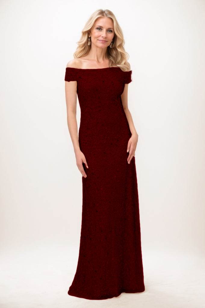 Sheath-Column Maxi Sequined Mother Of The Bride Dress CM0285 - COCOMELODY