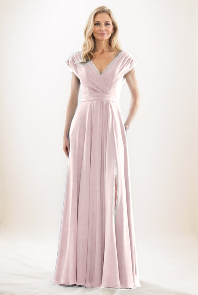 A-Line Maxi Chiffon Mother Of The Bride Dress CM0290