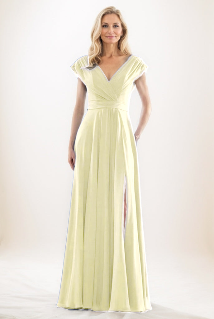 A-Line Maxi Chiffon Mother Of The Bride Dress CM0290