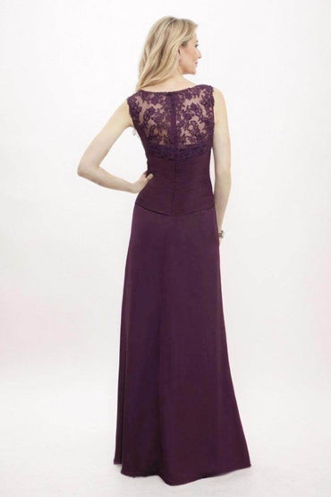 A-Line Maxi Chiffon Mother Of The Bride Dress CM0302 - COCOMELODY