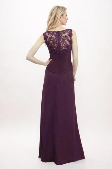 A-Line Maxi Chiffon Mother Of The Bride Dress CM0302