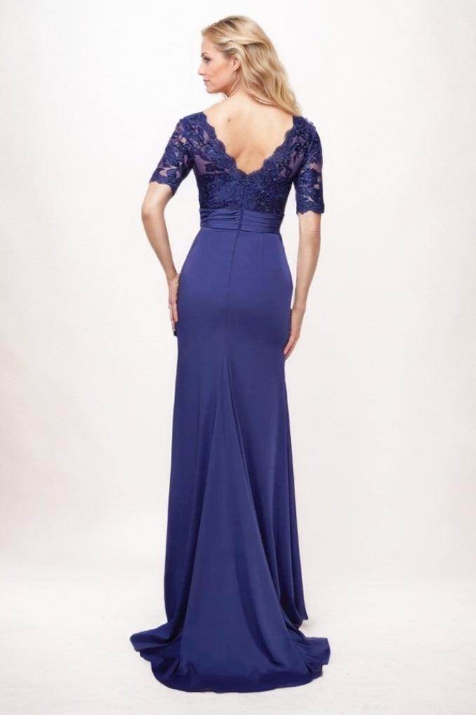 Sheath-Column Maxi Chiffon Mother Of The Bride Dress CM0304 - COCOMELODY