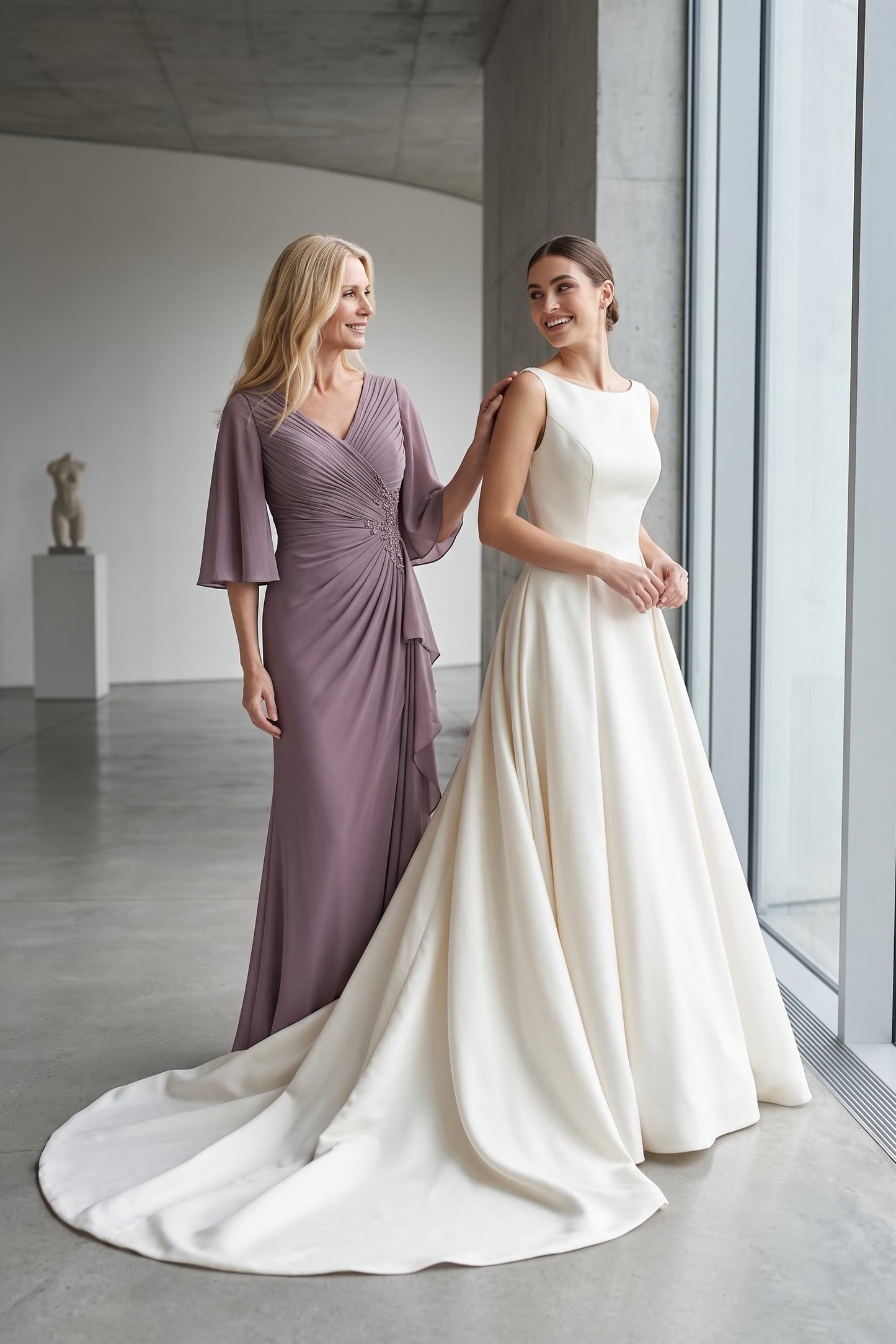 Trumpet-Mermaid Maxi Chiffon Mother Of The Bride Dress CM0310 - As Picture - COCOMELODY