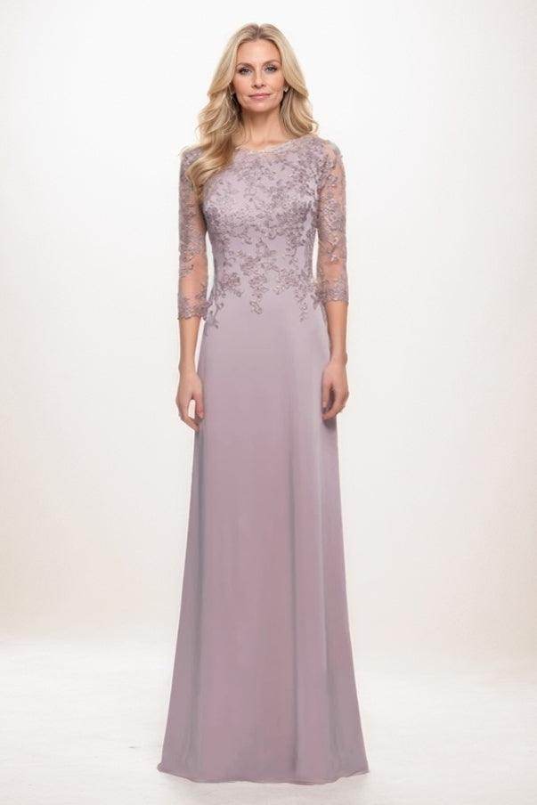 A-Line Maxi Elastic Silk like Satin Mother Of The Bride Dress CM0313CR - COCOMELODY