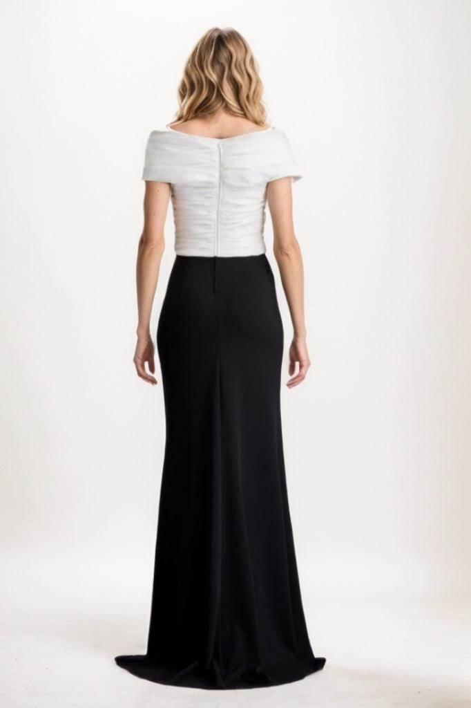 Sheath Maxi Elastic Cloth Mother Of The Bride Dress CM0319 - COCOMELODY