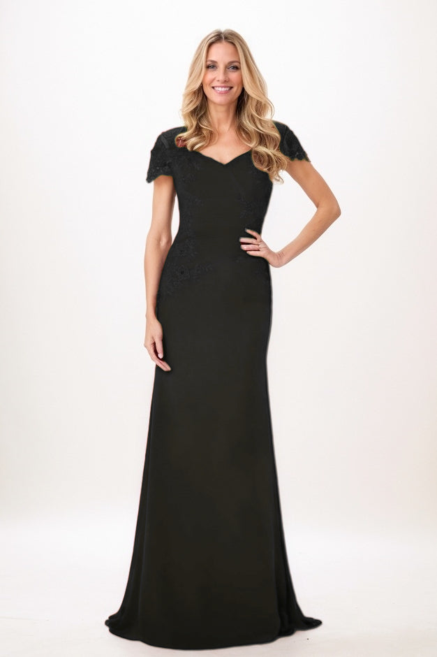 Trumpet-Mermaid Maxi Chiffon Mother Of The Bride Dress CM0321