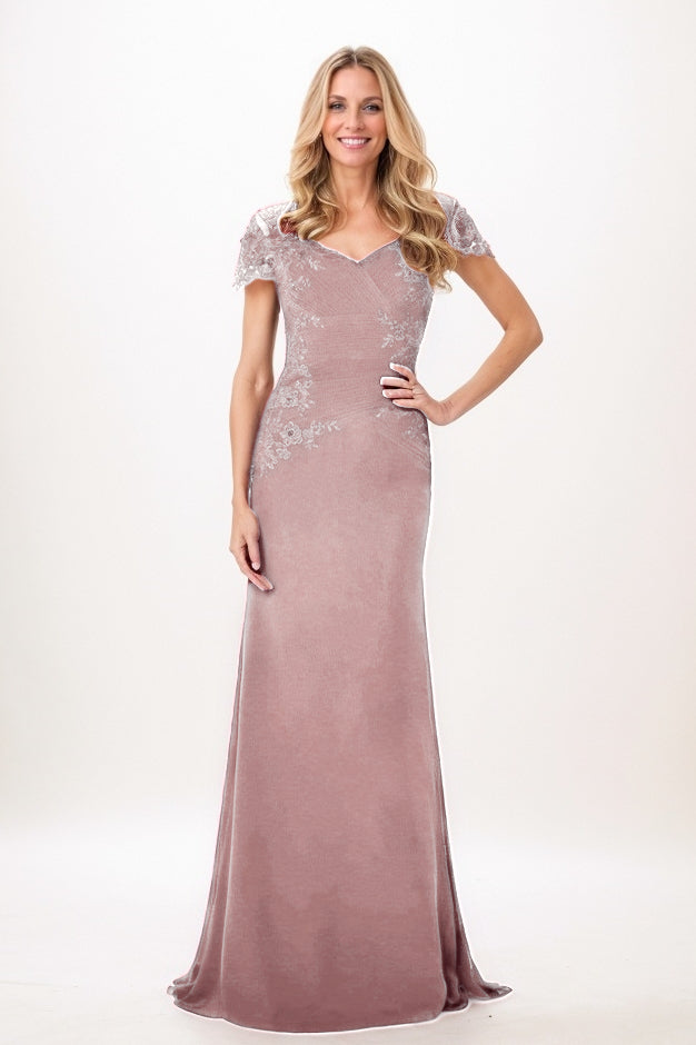 Trumpet-Mermaid Maxi Chiffon Mother Of The Bride Dress CM0321