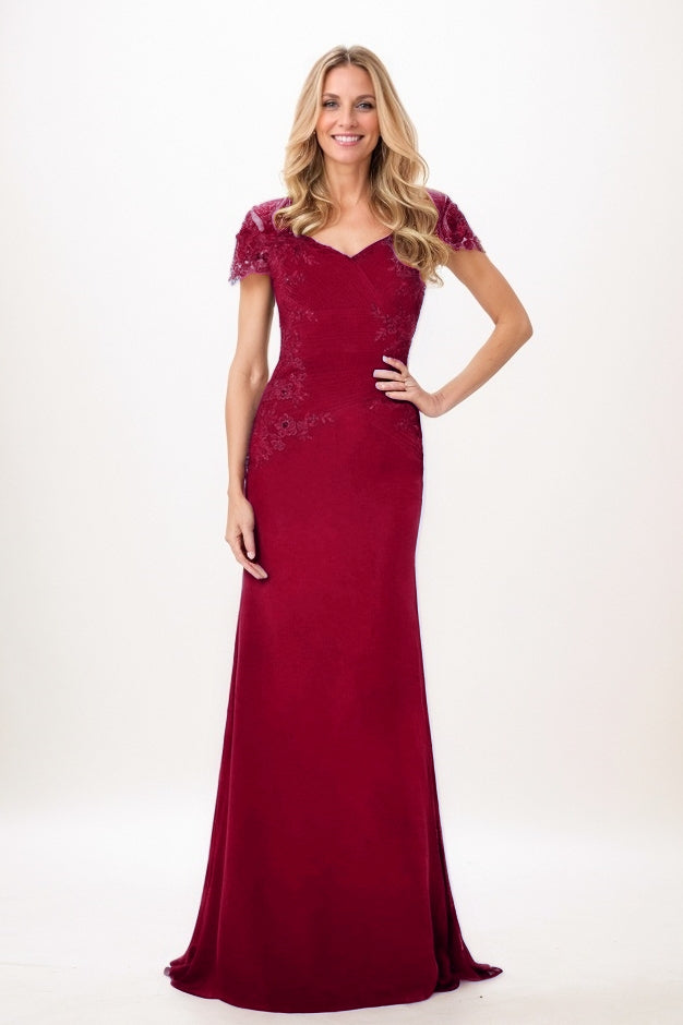 Trumpet-Mermaid Maxi Chiffon Mother Of The Bride Dress CM0321