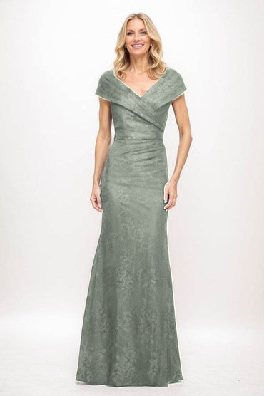 Sheath Maxi Elastic Satin Mother Of The Bride Dress CM0325