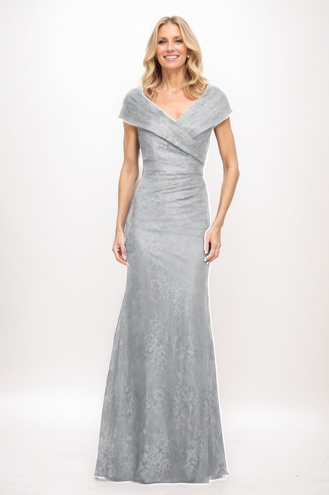 Sheath Maxi Elastic Satin Mother Of The Bride Dress CM0325