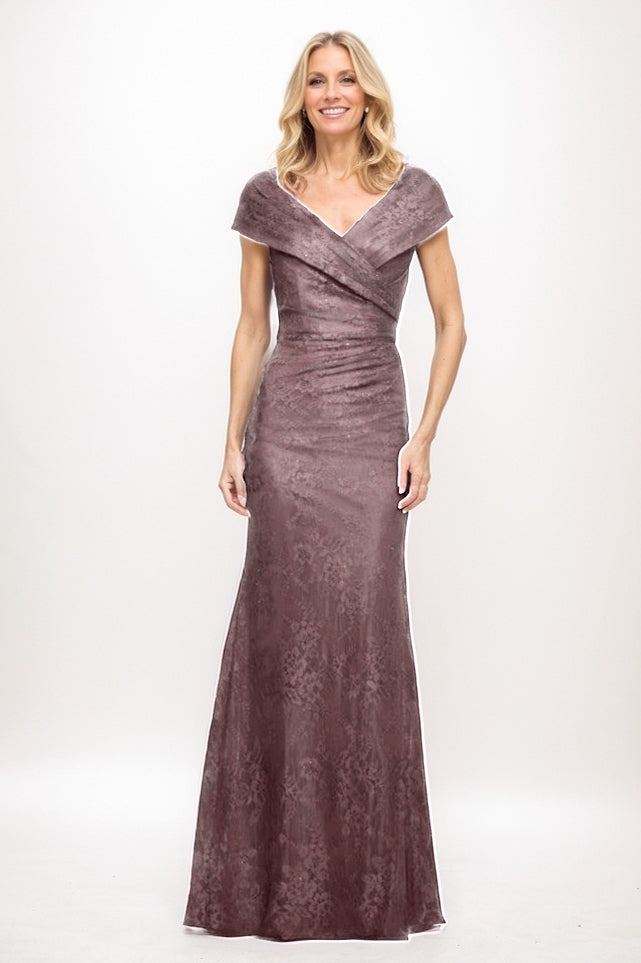 Sheath Maxi Elastic Satin Mother Of The Bride Dress CM0325