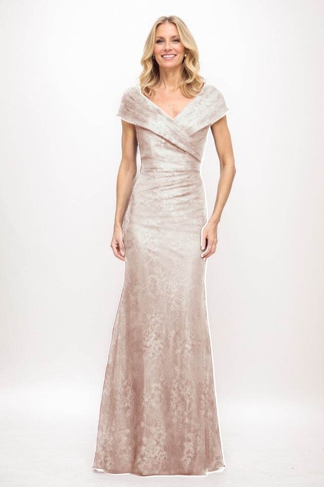 Sheath Maxi Elastic Satin Mother Of The Bride Dress CM0325