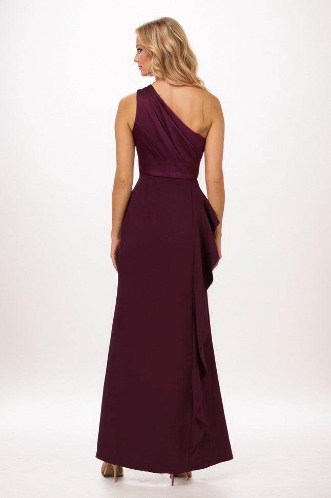 Sheath Maxi Luxe Satin Mother Of The Bride Dress CM0328 - COCOMELODY