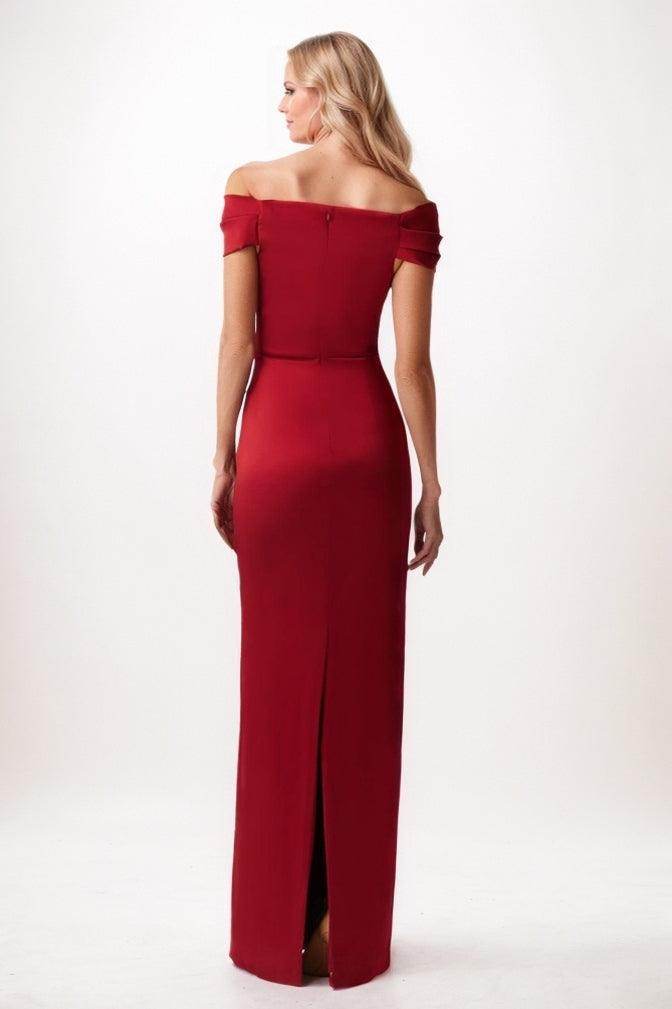 Sheath Maxi Elastic Silk like Satin Mother Of The Bride Dress CM0329 - COCOMELODY