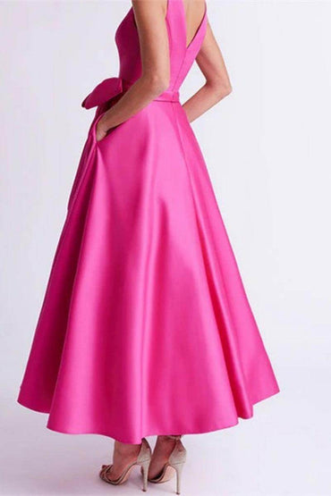 V Neck Sleeveless Ankle-Length Mother Of The Bride Dresses CM0331 - COCOMELODY