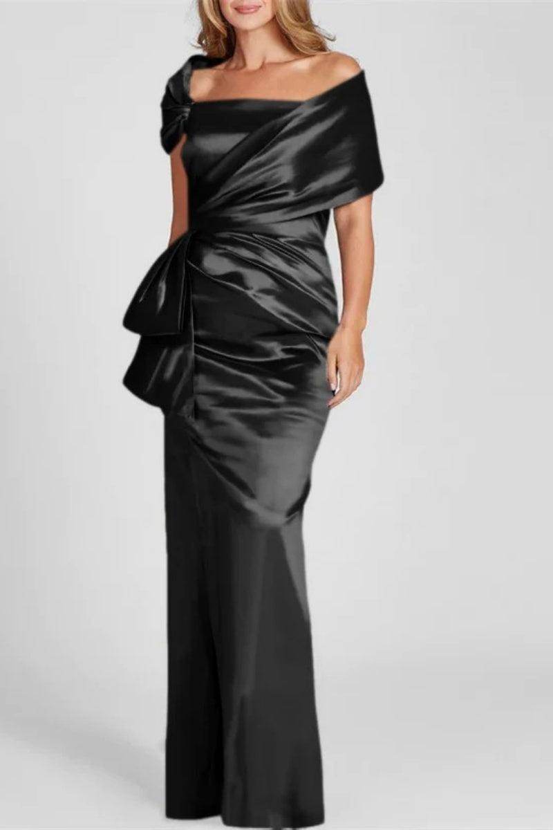 Off The Shoulder Floor Length Mother Of The Bride Dresses CM0336 - COCOMELODY