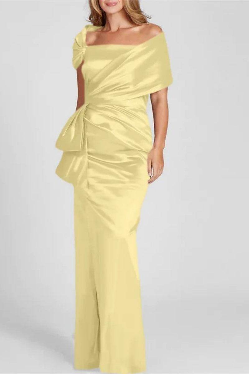 Off The Shoulder Floor Length Mother Of The Bride Dresses CM0336 - COCOMELODY