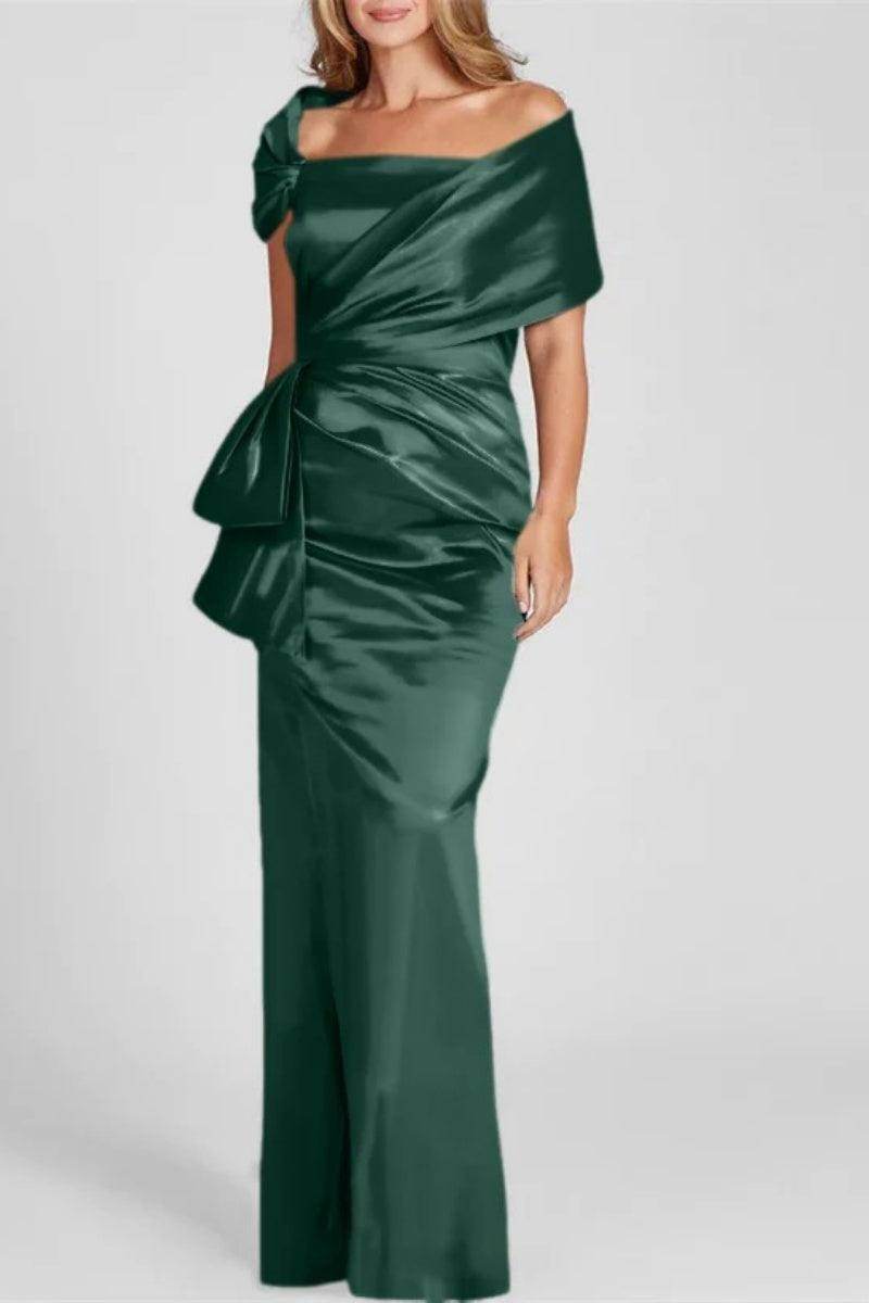 Off The Shoulder Floor Length Mother Of The Bride Dresses CM0336 - COCOMELODY