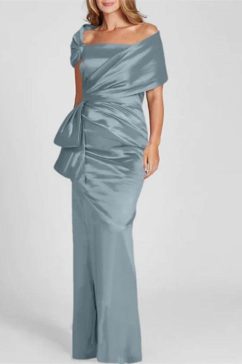 Off The Shoulder Floor Length Mother Of The Bride Dresses CM0336 - COCOMELODY