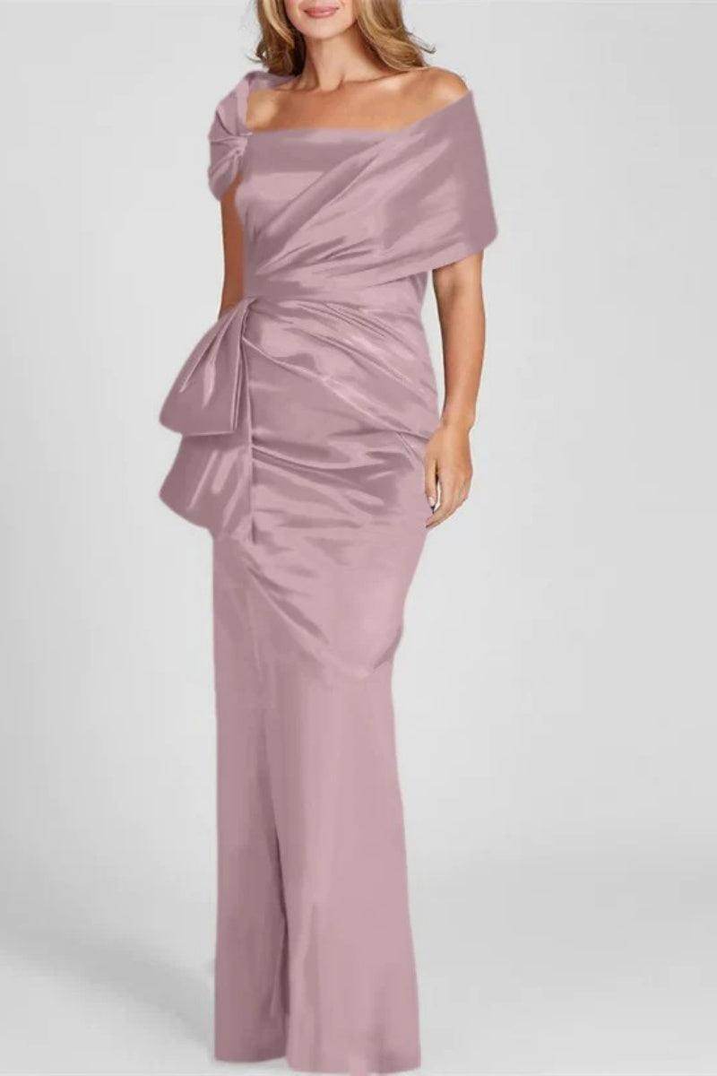 Off The Shoulder Floor Length Mother Of The Bride Dresses CM0336 - COCOMELODY