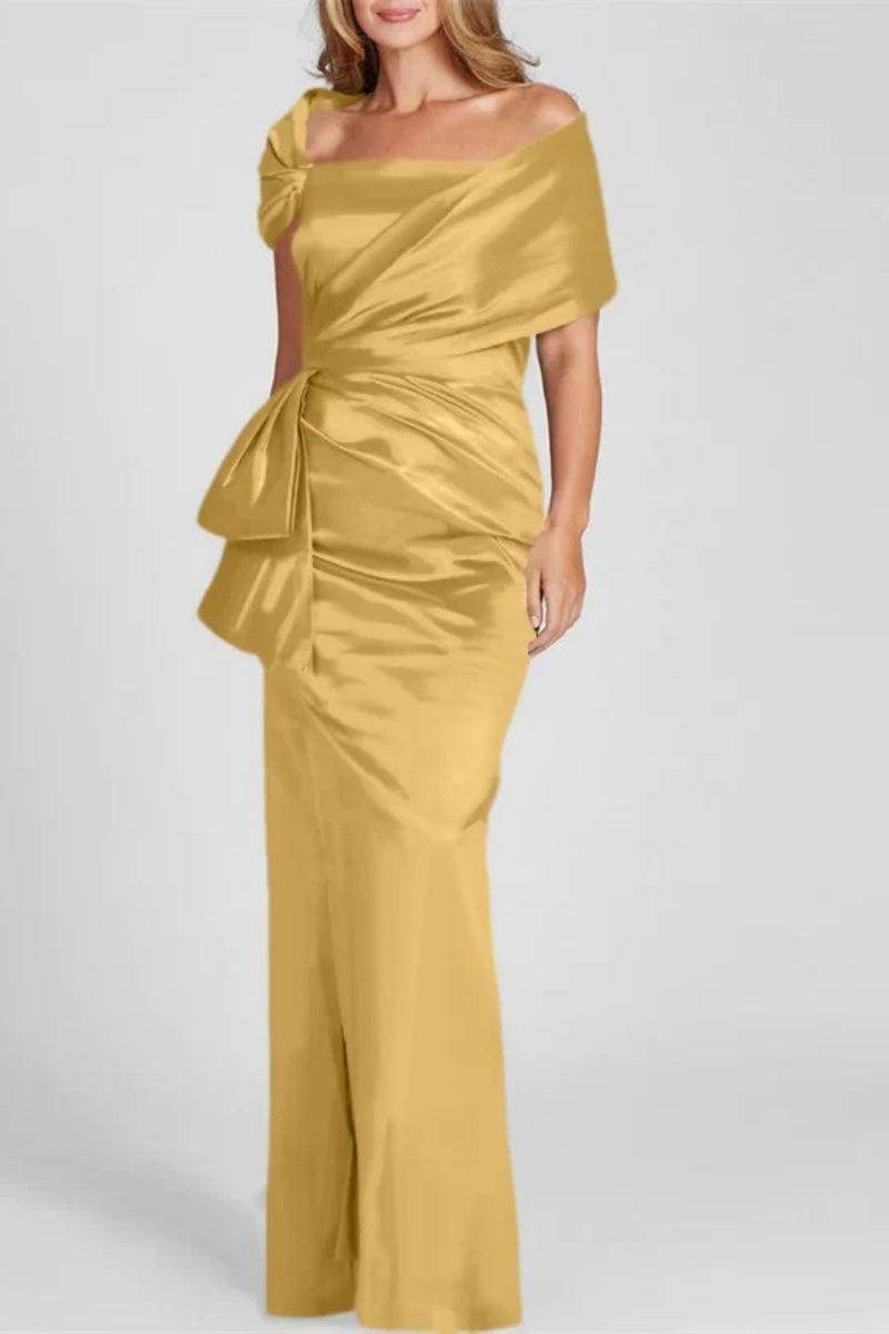 Off The Shoulder Floor Length Mother Of The Bride Dresses CM0336 - COCOMELODY