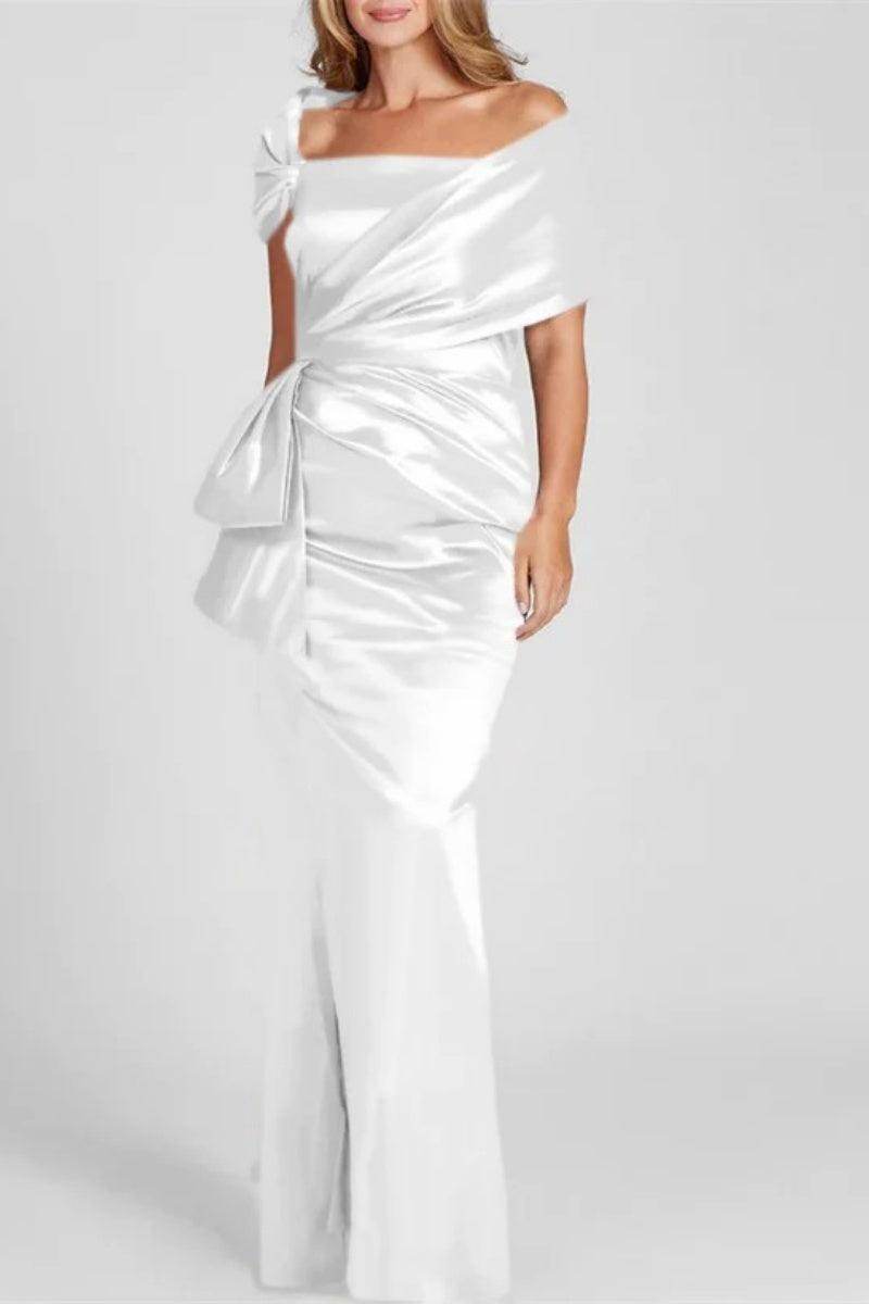 Off The Shoulder Floor Length Mother Of The Bride Dresses CM0336 - COCOMELODY