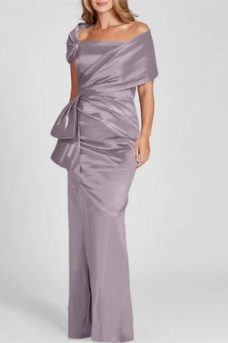 Off The Shoulder Floor Length Mother Of The Bride Dresses CM0336 - COCOMELODY