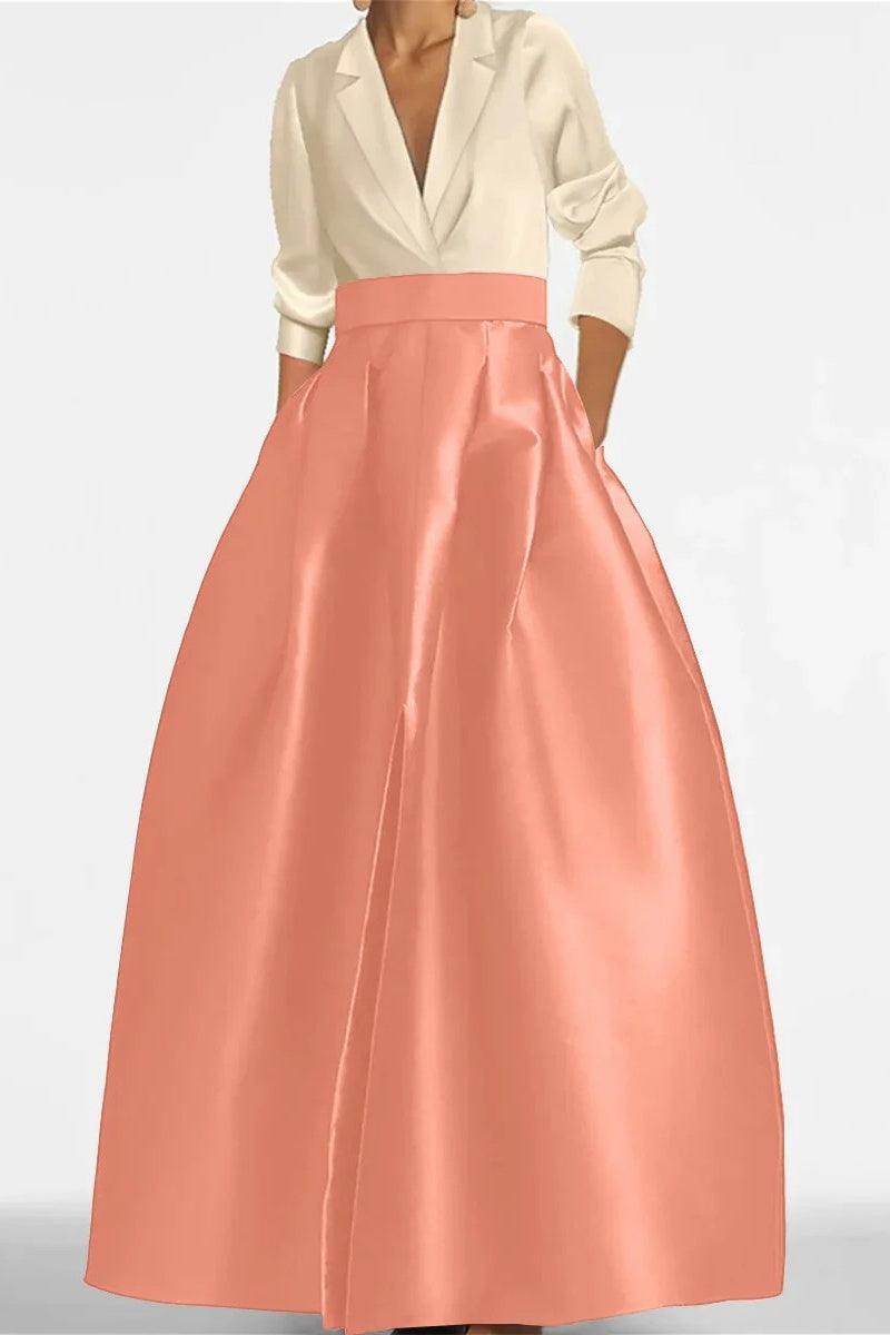 A Line Jewel Neck Long Sleeves Sequin Mother Dresses CM0342 - COCOMELODY