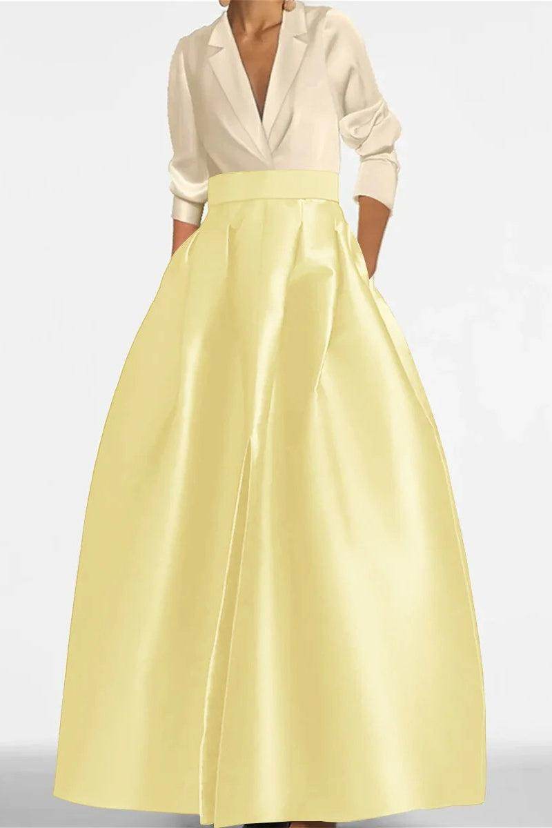 A Line Jewel Neck Long Sleeves Sequin Mother Dresses CM0342 - COCOMELODY