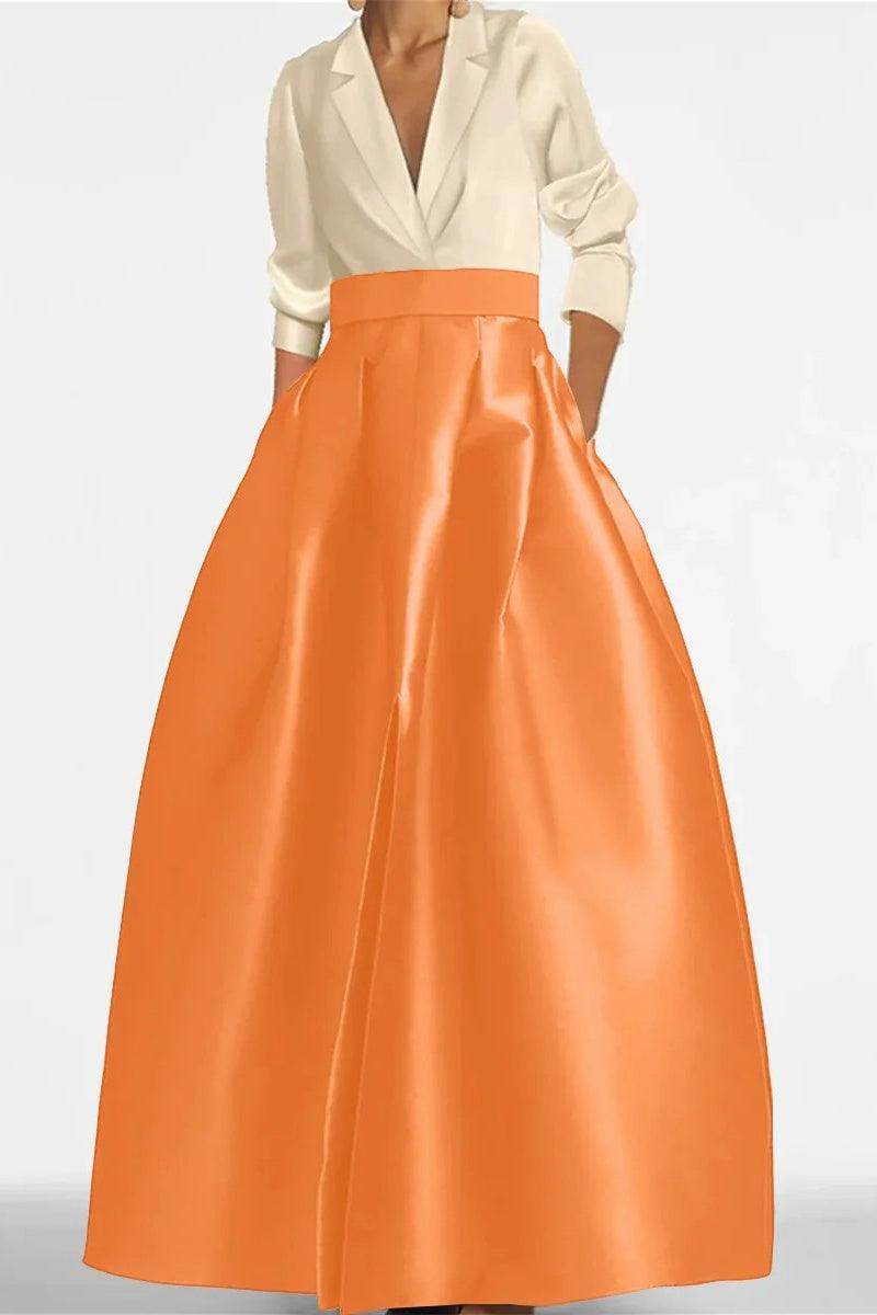 A Line Jewel Neck Long Sleeves Sequin Mother Dresses CM0342 - COCOMELODY