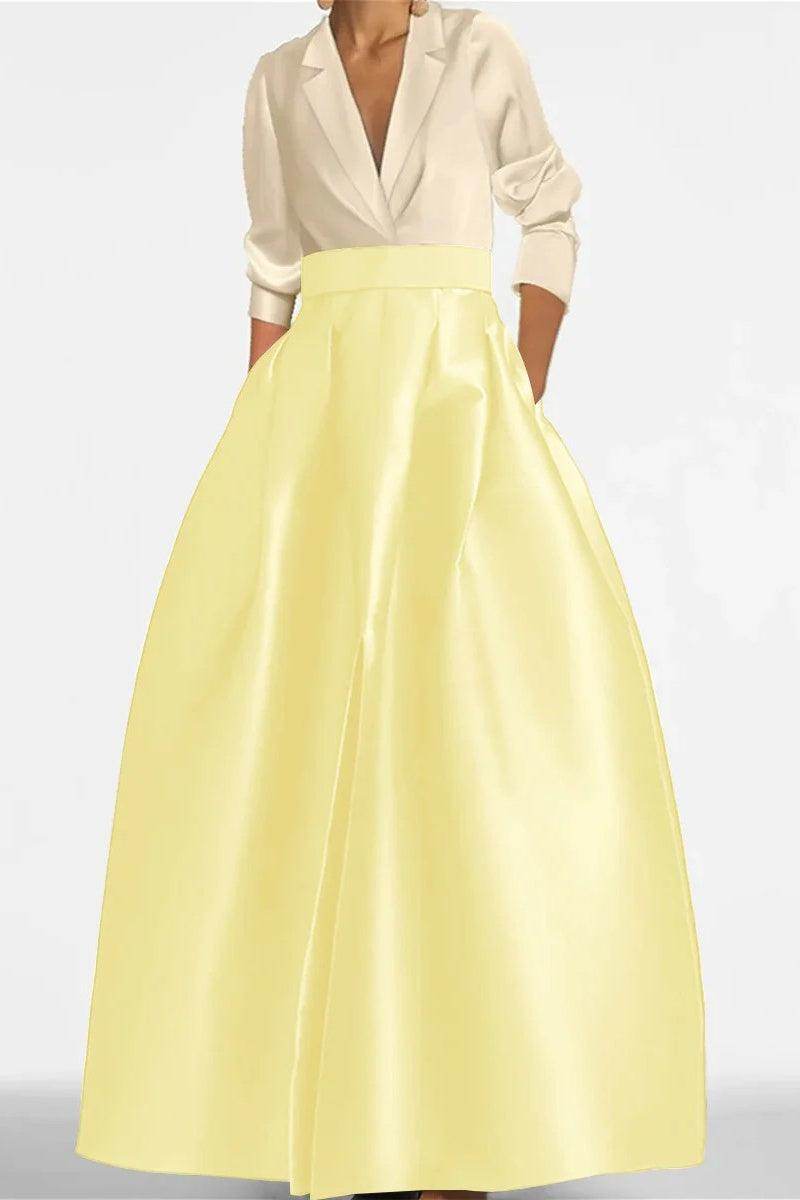 A Line Jewel Neck Long Sleeves Sequin Mother Dresses CM0342 - COCOMELODY