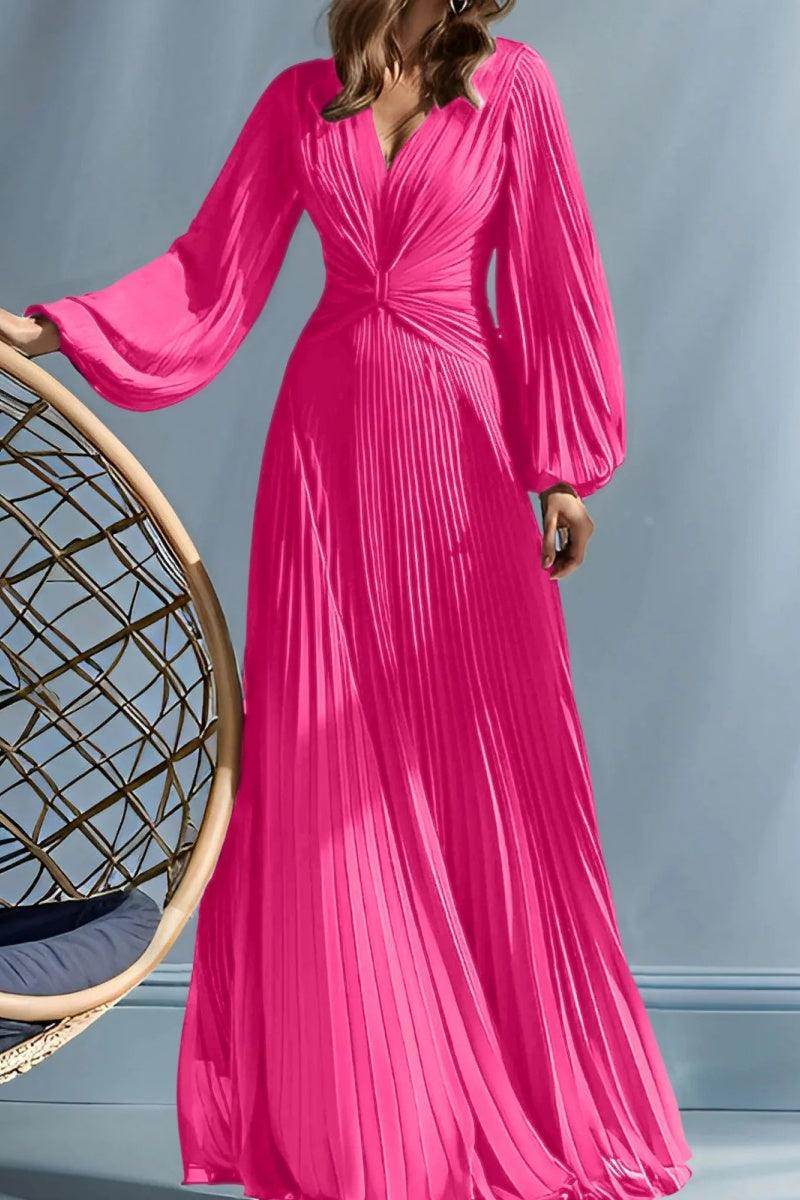 A Line V Neck Mother of the Bride Dresses with Ruched CM0367 - COCOMELODY