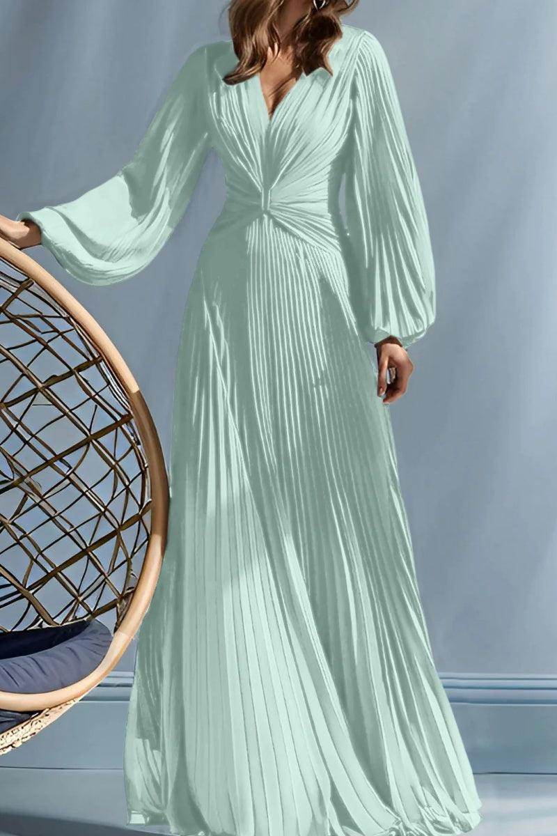 A Line V Neck Mother of the Bride Dresses with Ruched CM0367 - COCOMELODY