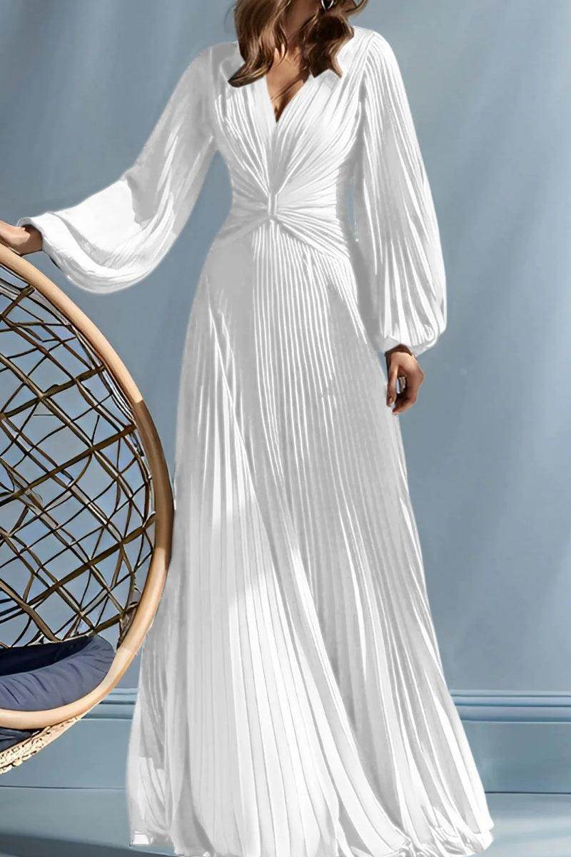 A Line V Neck Mother of the Bride Dresses with Ruched CM0367 - COCOMELODY