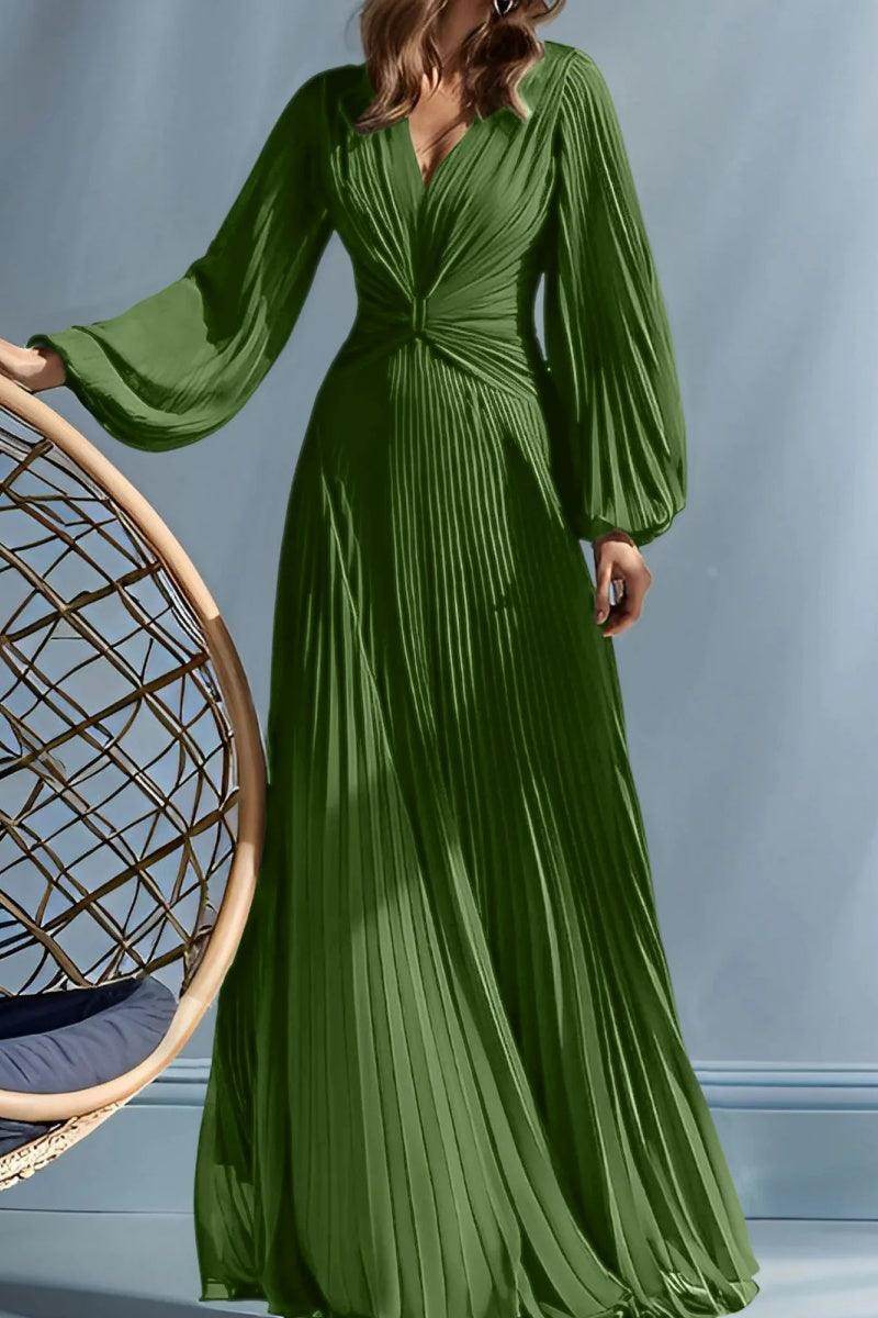 A Line V Neck Mother of the Bride Dresses with Ruched CM0367 - COCOMELODY