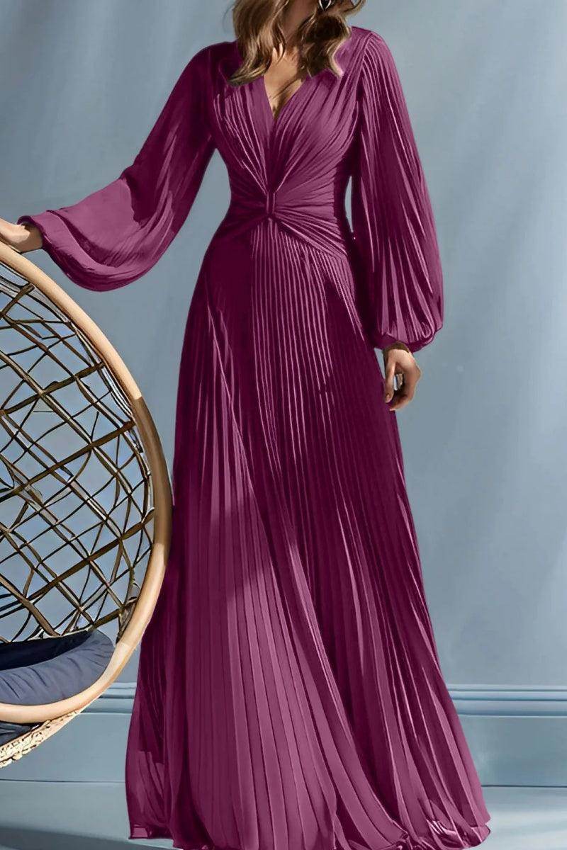 A Line V Neck Mother of the Bride Dresses with Ruched CM0367 - COCOMELODY