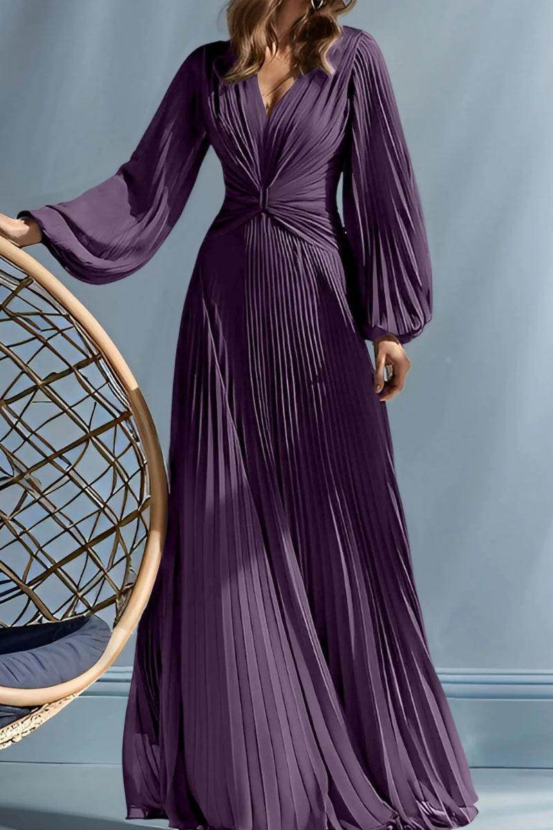 A Line V Neck Mother of the Bride Dresses with Ruched CM0367 - COCOMELODY