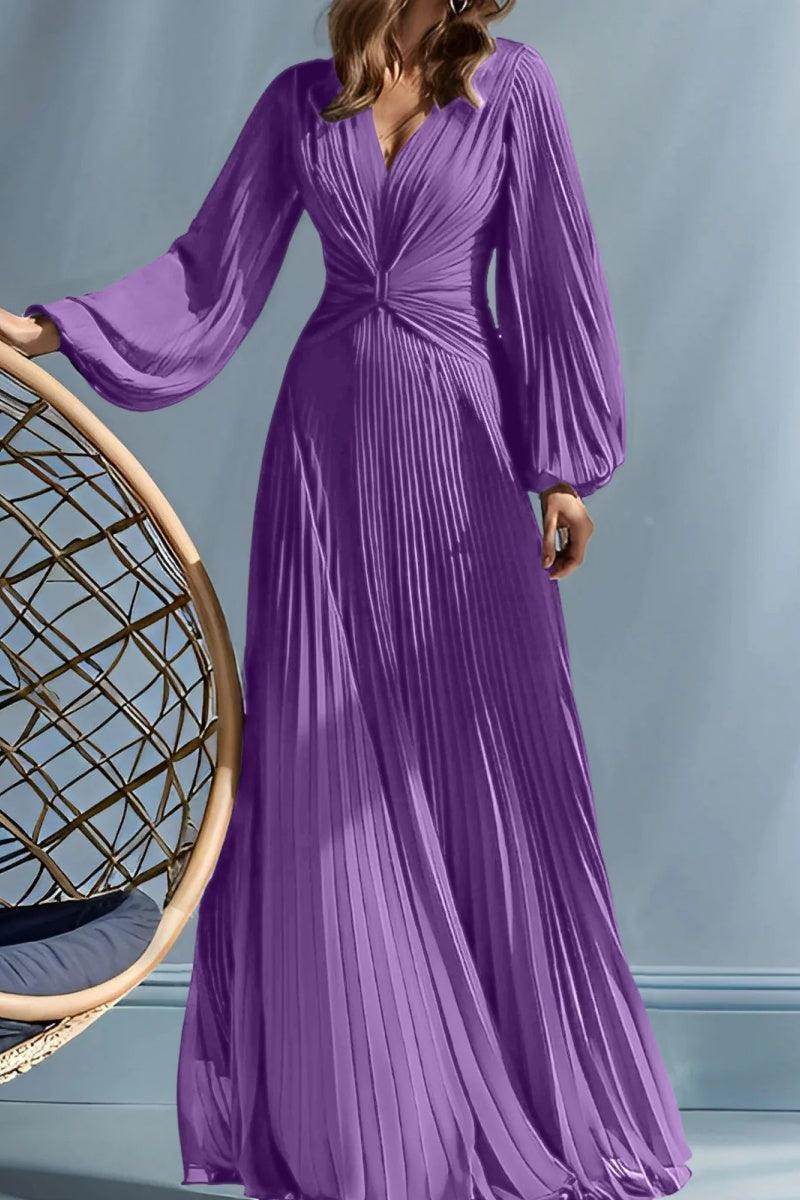 A Line V Neck Mother of the Bride Dresses with Ruched CM0367 - COCOMELODY