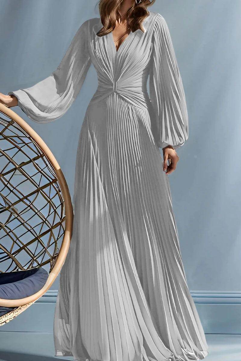 A Line V Neck Mother of the Bride Dresses with Ruched CM0367 - COCOMELODY