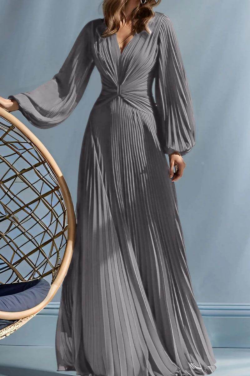 A Line V Neck Mother of the Bride Dresses with Ruched CM0367 - COCOMELODY