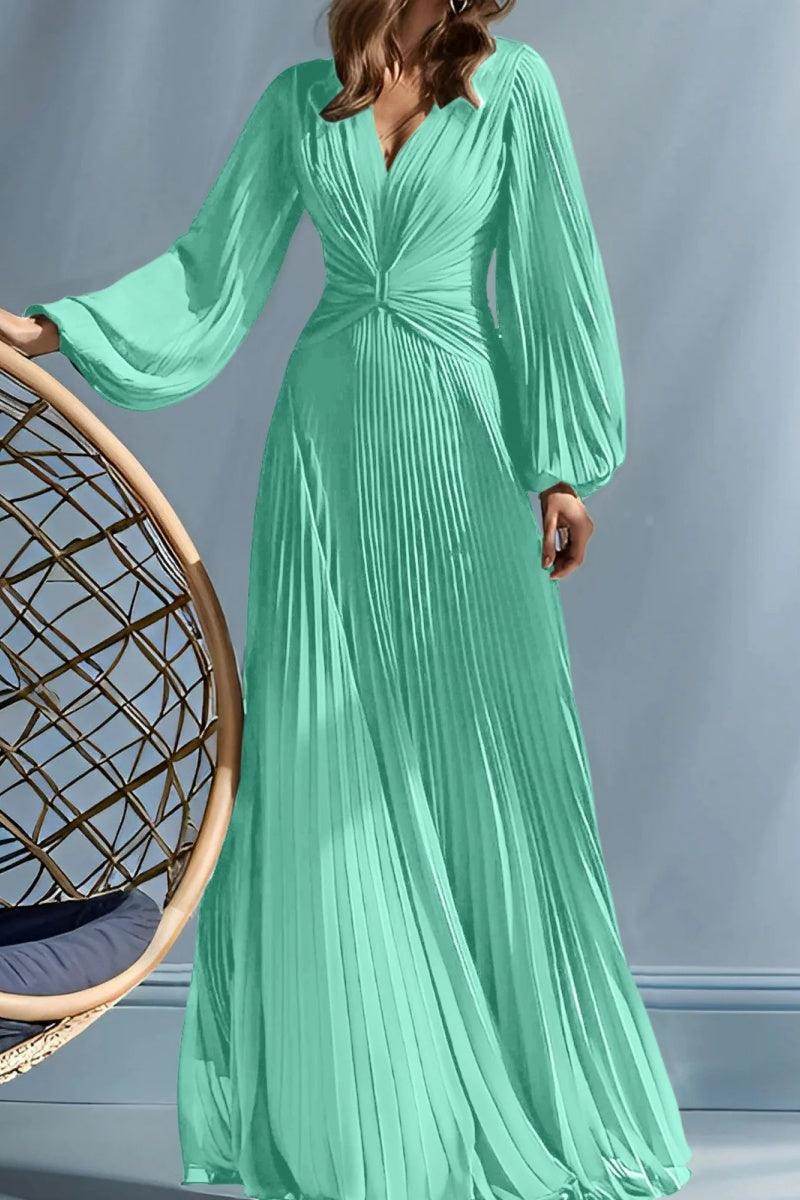 A Line V Neck Mother of the Bride Dresses with Ruched CM0367 - COCOMELODY
