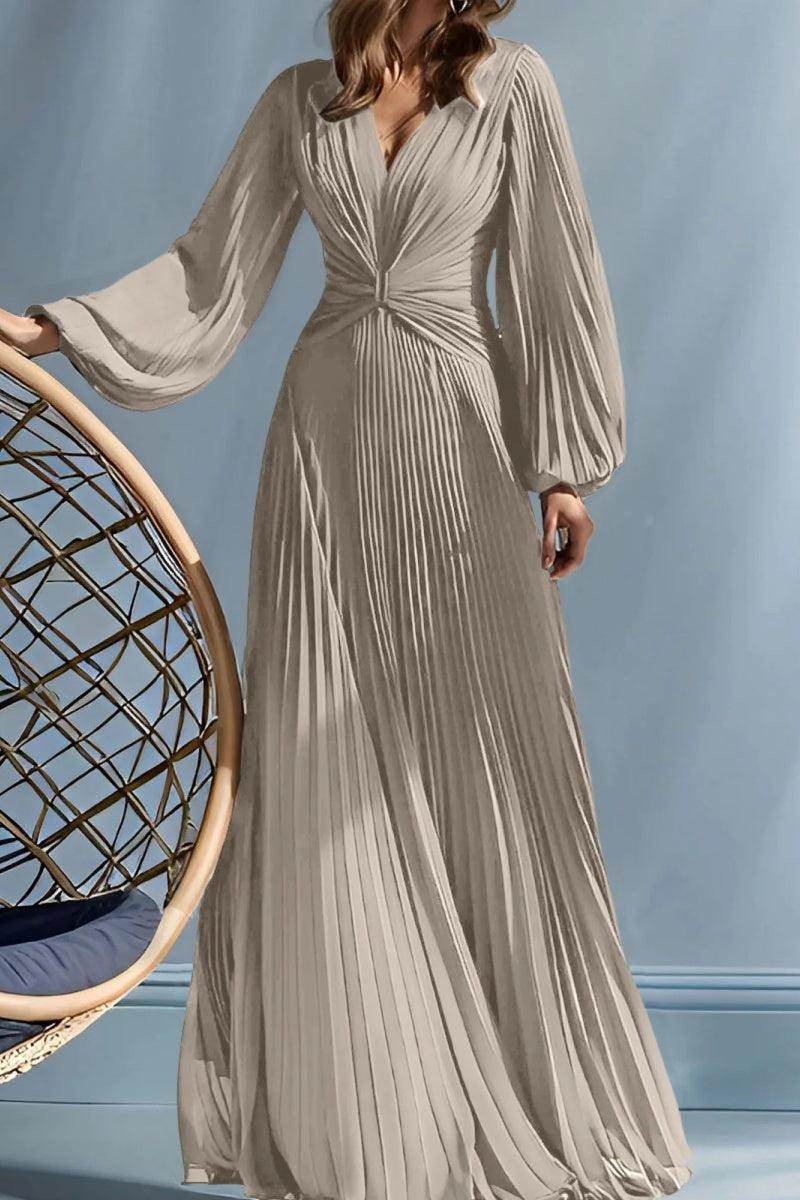 A Line V Neck Mother of the Bride Dresses with Ruched CM0367 - COCOMELODY
